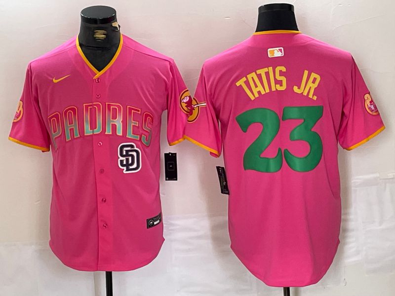 Men San Diego Padres #23 Tatis jr Pink Jointly 2024 Nike MLB Jersey style 8